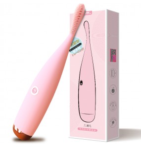 XIUXIUDA - Feather Brush G-spot Clitoris Vibrator Orgasm Pen (Chargeable - Pink)